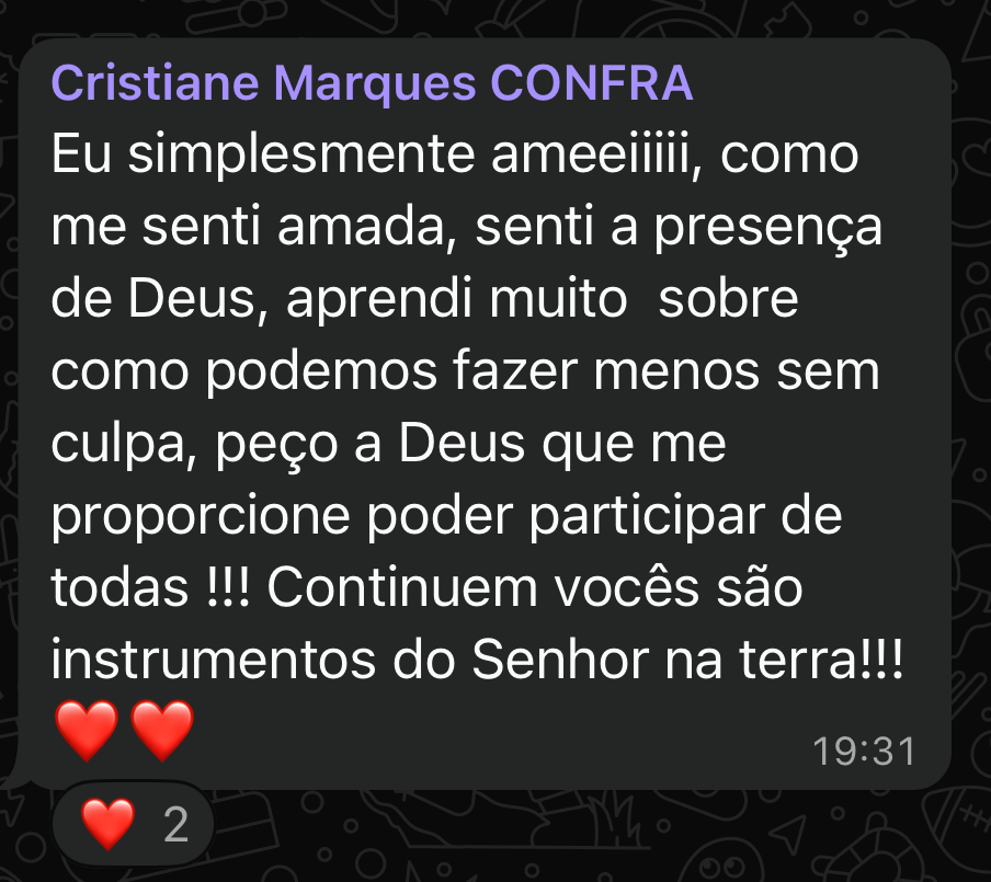 Depoimento de Cristiane Marques
